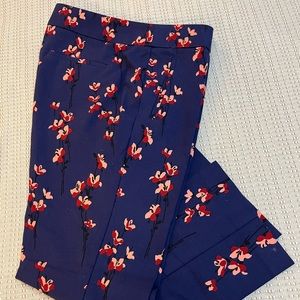 LOFT flower pants 12